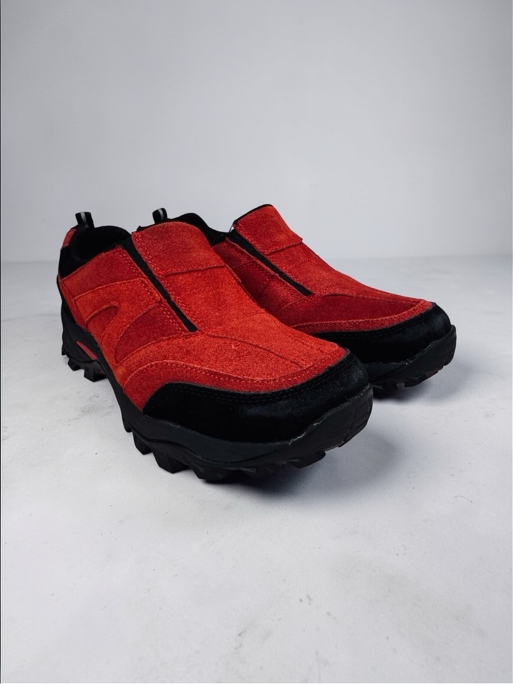 Gander Mountain Red Suede Everyday Slip On Moc